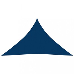 Tieniaca plachta trojuholníková 3,5 x 3,5 x 4,9 m oxfordská látka Dekorhome Modrá