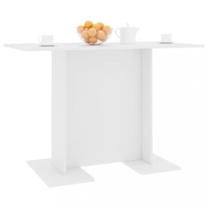 Jedálenský stôl 110x60 cm Dekorhome Biela