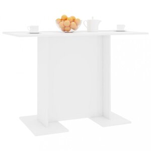 Jedálenský stôl 110x60 cm Dekorhome Biela lesk