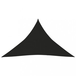 Tieniaca plachta trojuholníková HDPE 2,5 x 2,5 x 3,5 m Dekorhome Čierna