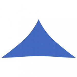 TTieniaca plachta trojuholníková HDPE 3 x 3 x 3 m Dekorhome Modrá