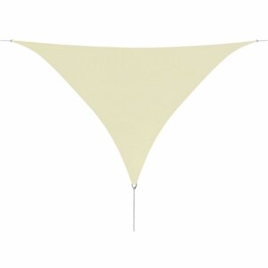 Plachta proti slnku oxfordská látka trojuholník 3,6 x 3,6 x 3,6 m Dekorhome Krémová
