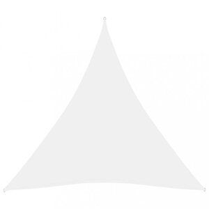 Plachta proti slnku oxfordská látka trojuholník 3,6 x 3,6 x 3,6 m Dekorhome Biela