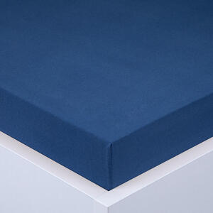 Napínacia plachta na posteľ jersey EXCLUSIVE kráľovsky modrá