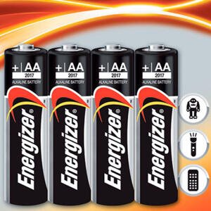 Alkalické batérie Energizer 4x AA