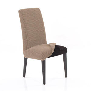 Super strečové poťahy NIAGARA oriešková stoličky s operadlom 2 ks (40 x 40 x 55 cm)