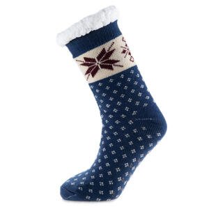 Hrejivé ponožky na spanie modré