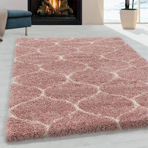 Kusový koberec SHAGGY Salsa ružový