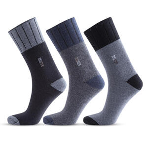 Zdravotné bambusové ponožky s pružným lemom, 3 páry