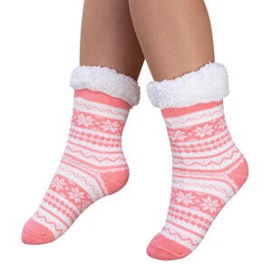 Ponožky na spanie BERIT lososové veľ. 35 - 38