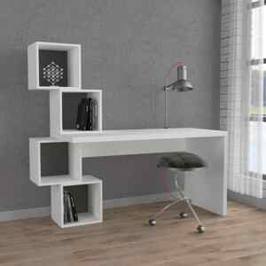 Dizajnový písací stôl HAO, biely / antracit