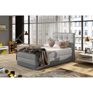 Luxusná posteľ BONAMI šedá 2 ľavá