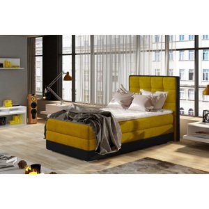 Luxusná posteľ BONAMI žltá ľavá