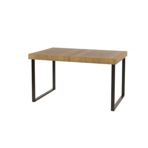 MAGNOLIA 40 rozkladací jedálenský stôl, dub rustikal/čierna