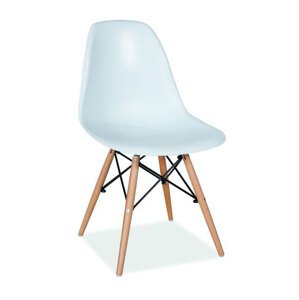 Moderná stolička MODENA II, buk/biela