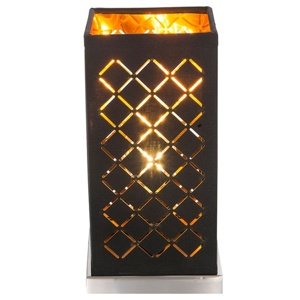 Sconto Stolná lampa CLARKE 2 čierna/zlatá