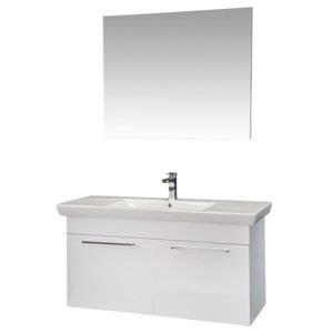 Sconto Kúpeľňová zostava ​ PAMUKKALE biela, šírka 125 cm